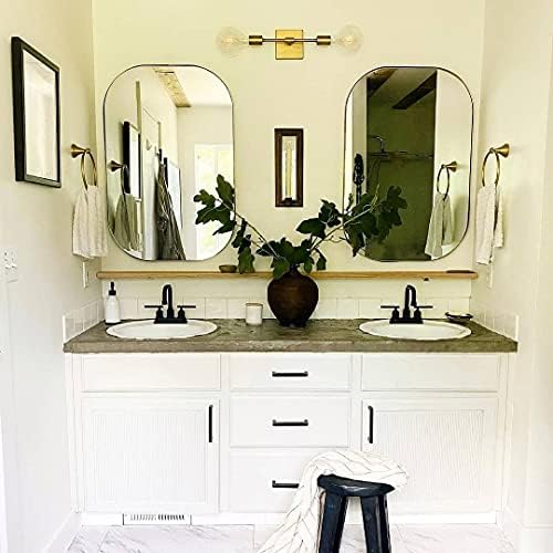 WOWOW 4-inch Black Bathroom Faucet with Lift Rod