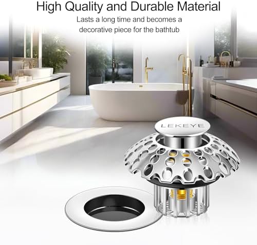 Effortless bathtub drain maintenance with hair catcher