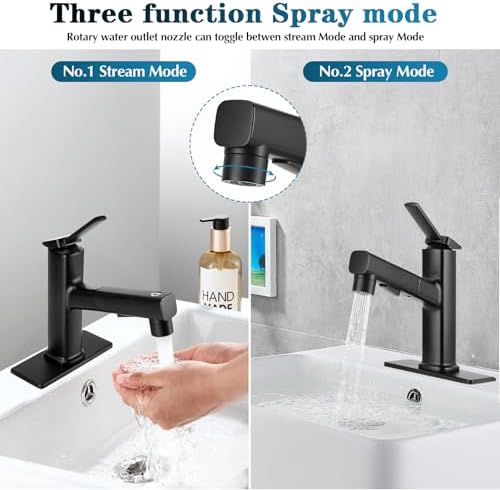 Effortless Bathroom Faucet with 3 Modes Cover Design