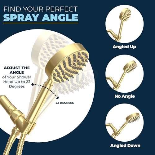 Durable Adjustable Handheld Shower Arm Holder with Universal Bracket for Home Use
