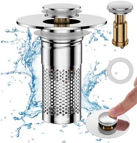 Wave-Proof Sink Drainer with Clog Prevention