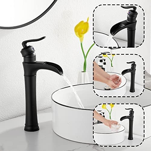 Matte Black Farmhouse Bathroom Faucet