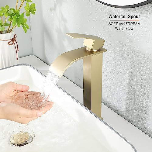 Vessel Sink Faucet with Gold Finish