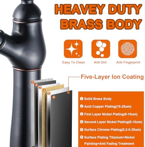 Oil-Rubbed Bronze Vintage Faucet