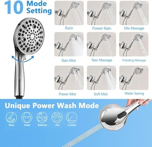 Dual Filtered Handheld Shower Head