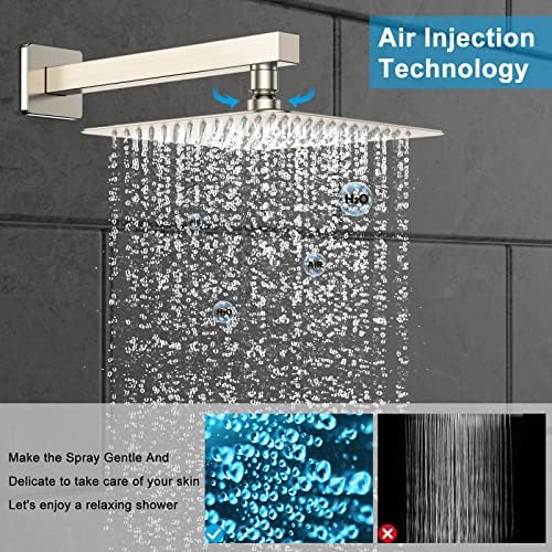 Stunning 10-Inch Overhead Rain Shower System Set