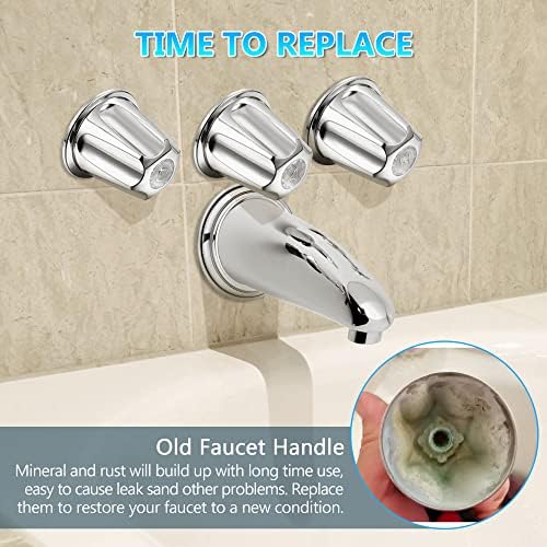 Enhon Verve Tub Shower Faucet 3-Handle Repair Kit Chrome