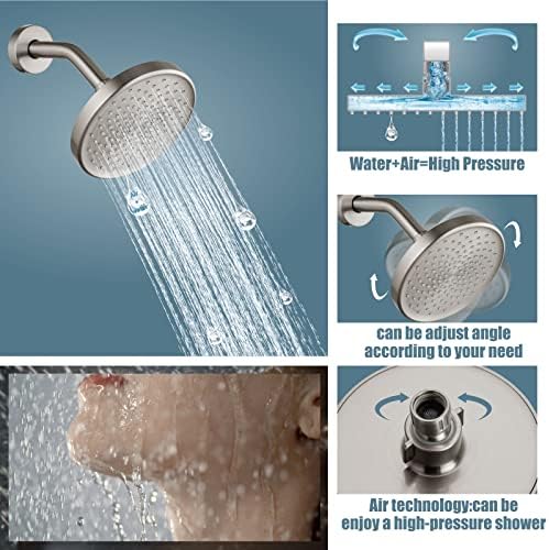 Aolemi Brushed Nickel Faucet Set for Modern Bathrooms