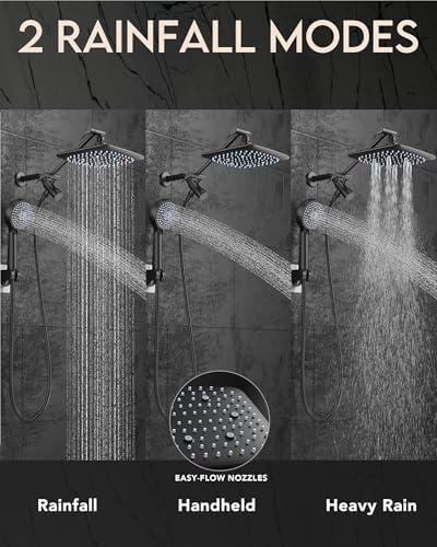 Veken Wash Easy High Pressure Rain shower Head with Extension Arm