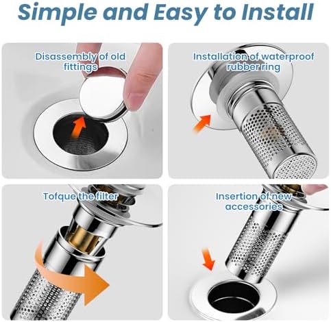 Wave-Proof Sink Drainer with Clog Prevention