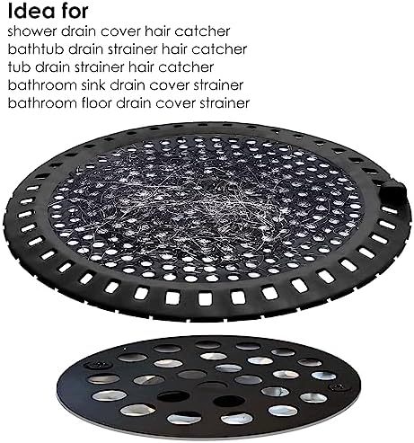 2-Piece Shower Bathtub Drain Hair Catcher