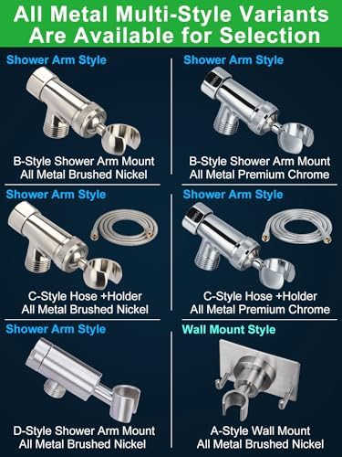 Adjustable All Metal Shower Head Holder