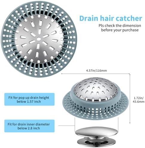 Aluvor Drain Hair Catcher Effortless Hair Removal for Better Drainage