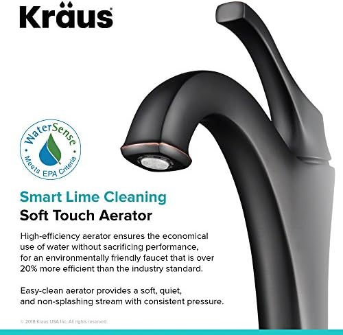 KrausKVF-1200ORB Arlo Touch Faucet Oil Rubbed Bronze Lifetime Warranty Assigned
