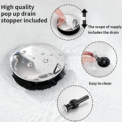 GGStudy Single-Handle Bathroom Faucet - Waterfall spout for a MILLION-dollar look