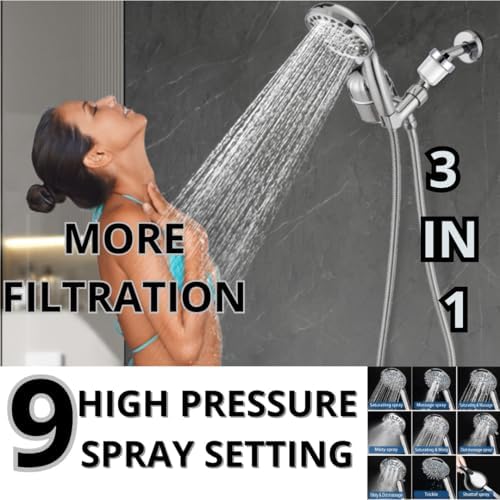Dual Filtered Handheld Shower Head