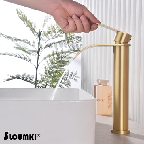 Single-Handle Gold Faucet Modern Touch Faucet