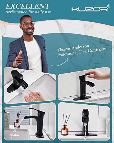 5-Minute InstallationSingle Hole Bathroom Faucet