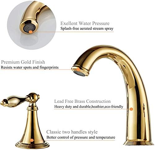 Beelee Gold Solid Brass Faucet
