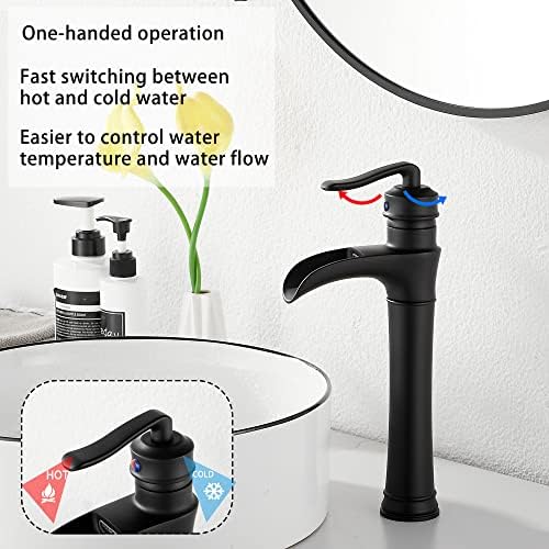 Matte Black Farmhouse Bathroom Faucet