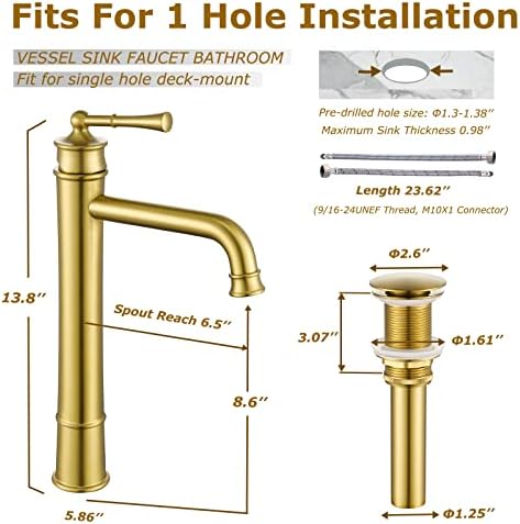 Leak-Proof Bathroom Faucet with PEX Hoses