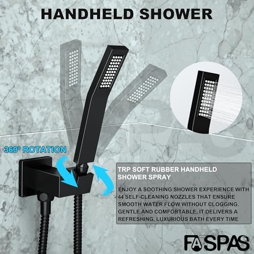 Sleek Efficient with Powerful Shower Heads for Bathroom
