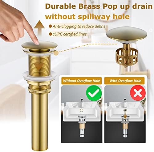 Leak-Proof Bathroom Faucet with PEX Hoses