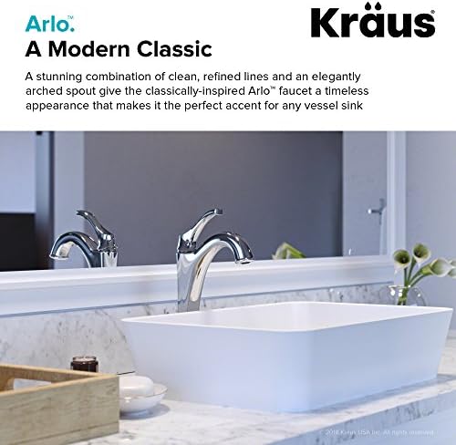Transform Your Bathroom Space with the KRAUS KVF-1200CH Faucet with Chrome