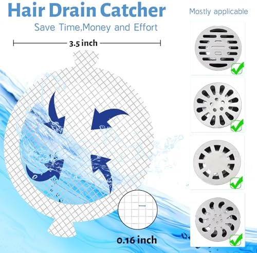Mission Disposable Hair Catcher for Showers