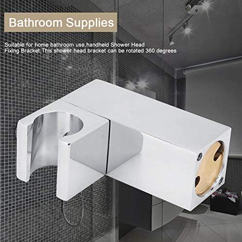 Restokii Home Copper Handheld Shower Holder Square Bracket 360-Degree Fixing