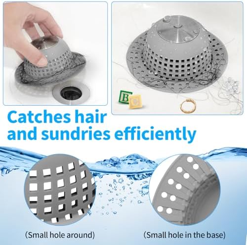 Aluvor Shower Drain Hair Catcher