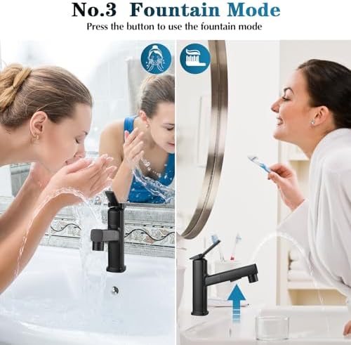 Effortless Bathroom Faucet with 3 Modes Cover Design