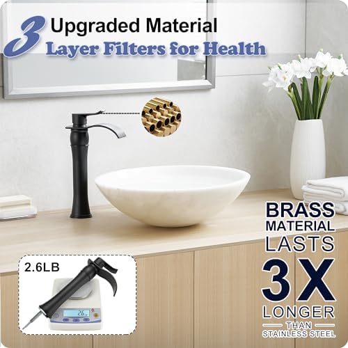 Efficient Stylish Single-Handle Vessel Faucet