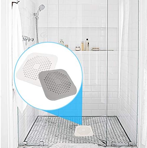 Protect shower drain with stylish silicone hair catchers