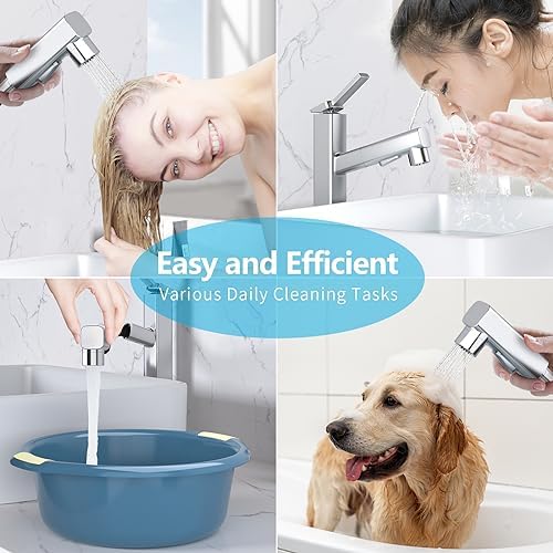 Durable Stylish Vessel Sink Faucet with 3 Spray Modes for Efficient Cleaning