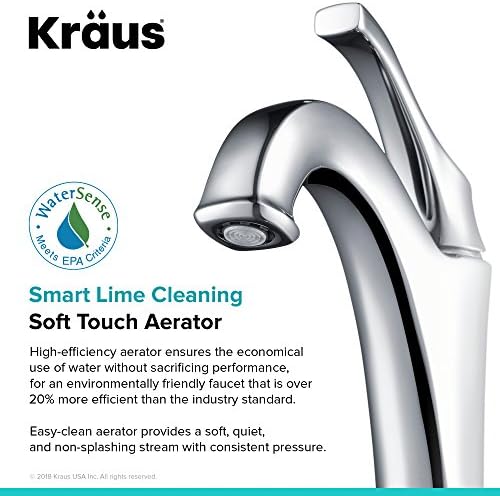 Transform Your Bathroom Space with the KRAUS KVF-1200CH Faucet with Chrome