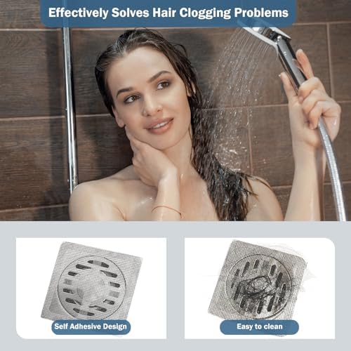 10-Piece Disposable Hair Catcher 10 Pack for Shower Drains