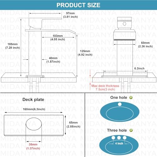 Midanya Modern Waterfall Faucet