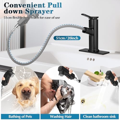 Effortless Bathroom Faucet with 3 Modes Cover Design