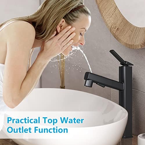 MIAOHUI Tall Bathroom Sink Faucet