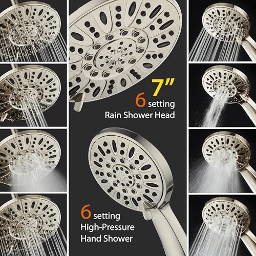 AquaDance 7 High Pressure shower comboExperience luxurious rainfall with ease