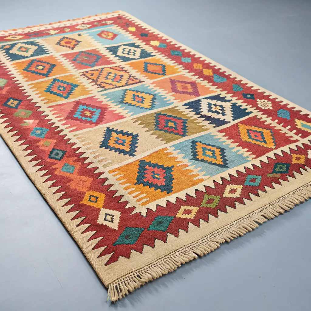 Vintage Kilim Rug - Multi-Color