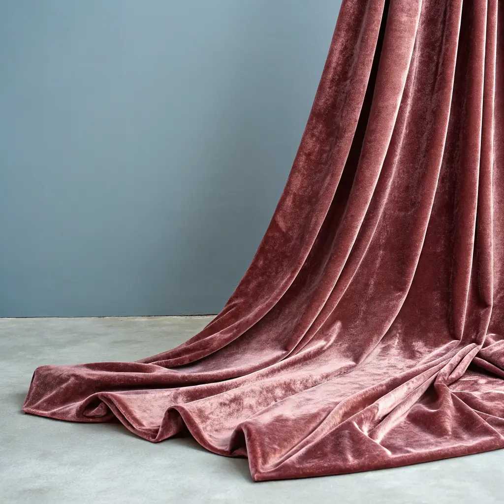 Velvet Fabric - Deep Burgundy